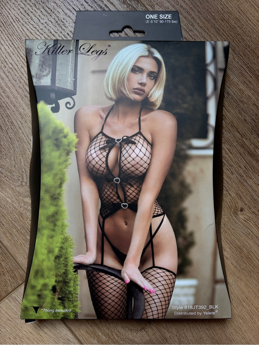 Black Fishnet Bodystocking - One Size